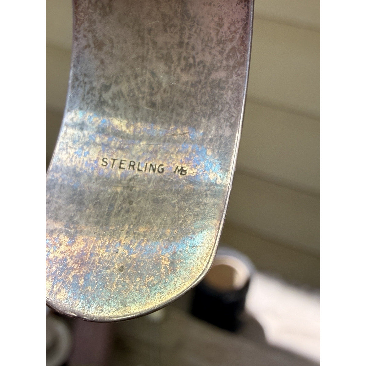 Victorian Sterling Silver Wide Cuff Bracelet Engine Turned Engraving Stamped MB