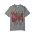 Band Photo Graphic T-Shirt — Distressed Red Group Portrait