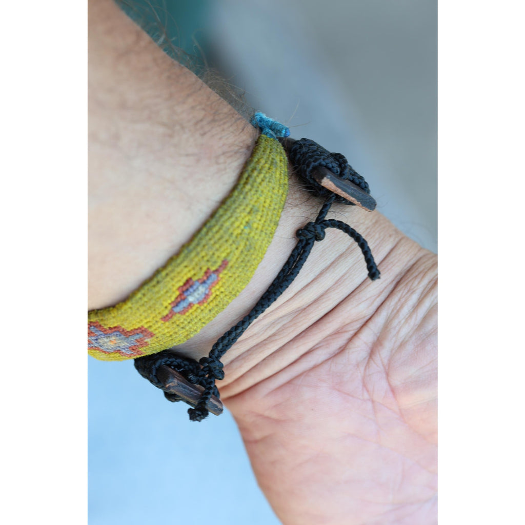 Leather Turquoise Cuff Bracelet | Handmade Adjustable |Hand Dyed Leather | Southwest Boho Stacking | Kingman Turquoise