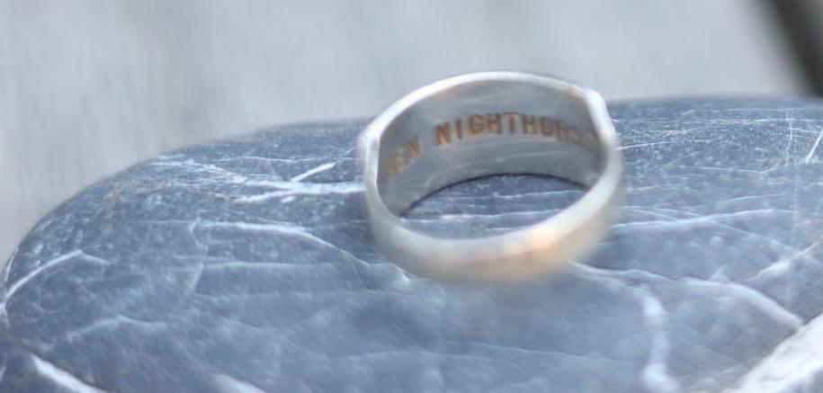 Ben Nighthorse Sterling Silver Multistone Inlay Ring, Northern Cheyenne Turquoise Coral Malachite MOP